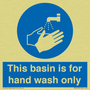 Basin for hand wash only